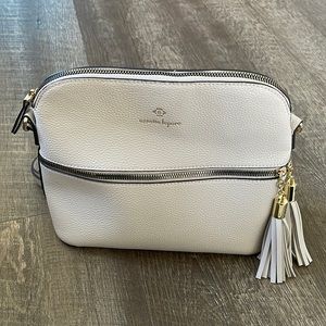Gray crossbody purse